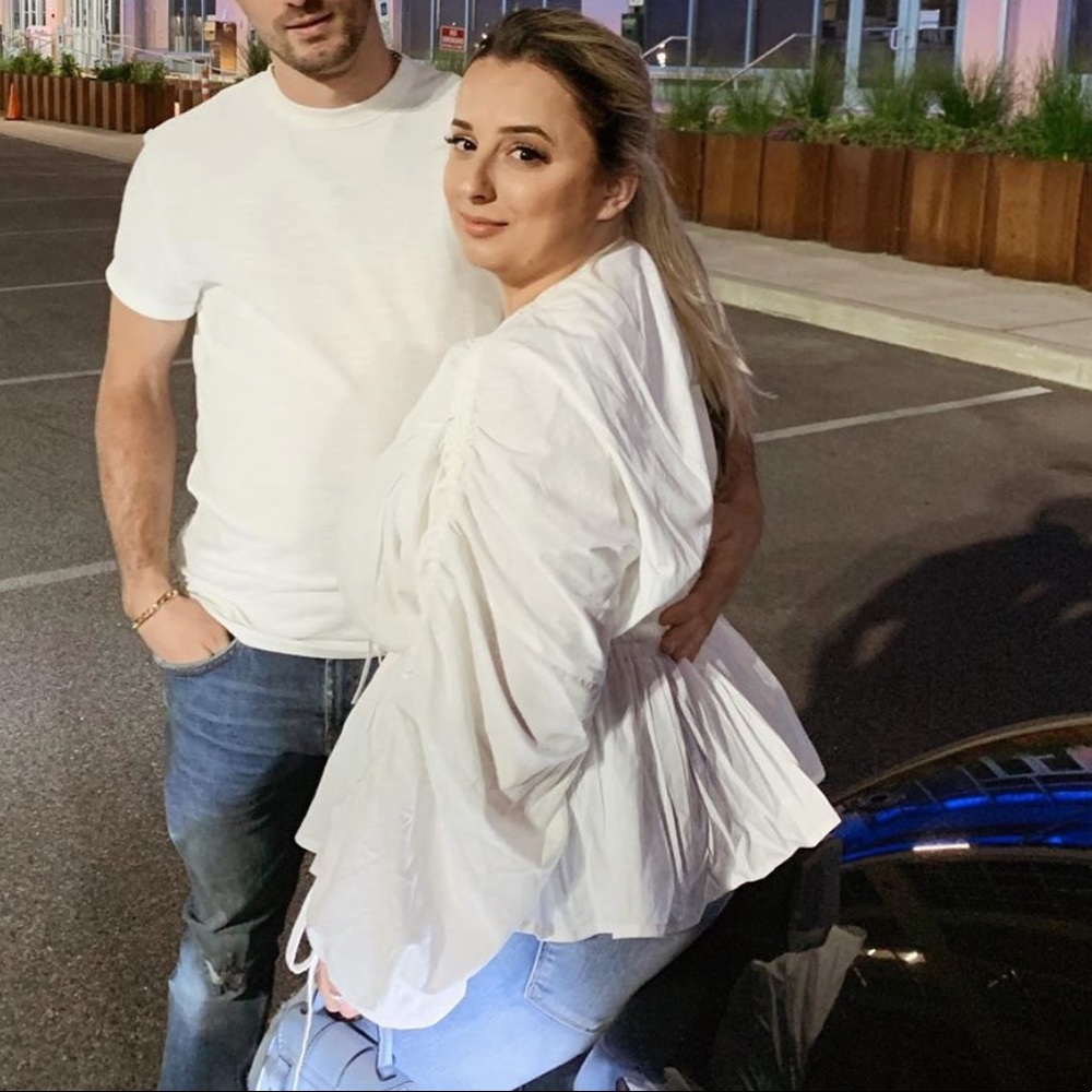 Asos Cotton Top with ruched sleeve - Picture 5 of 6